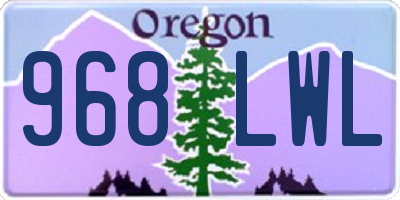 OR license plate 968LWL