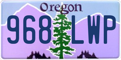 OR license plate 968LWP