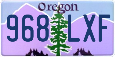 OR license plate 968LXF