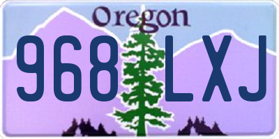 OR license plate 968LXJ