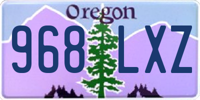 OR license plate 968LXZ
