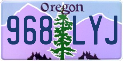 OR license plate 968LYJ