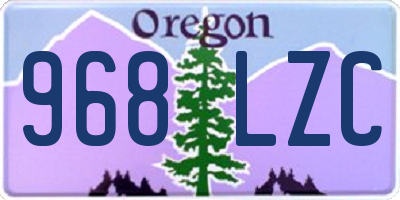 OR license plate 968LZC