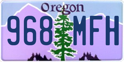 OR license plate 968MFH