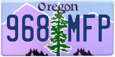 OR license plate 968MFP
