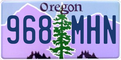 OR license plate 968MHN