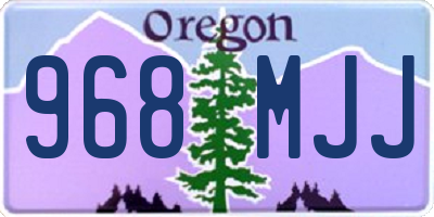 OR license plate 968MJJ