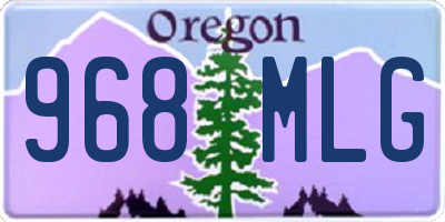 OR license plate 968MLG