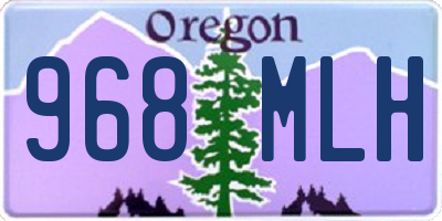 OR license plate 968MLH