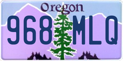 OR license plate 968MLQ