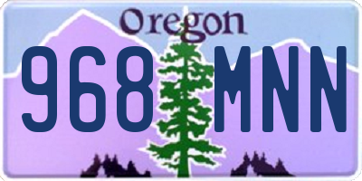 OR license plate 968MNN