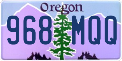 OR license plate 968MQQ