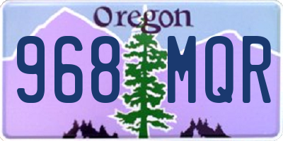 OR license plate 968MQR