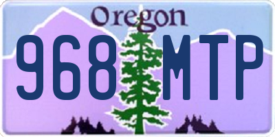 OR license plate 968MTP