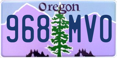 OR license plate 968MVO