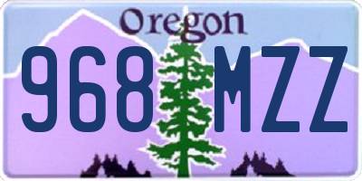 OR license plate 968MZZ