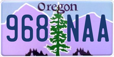OR license plate 968NAA