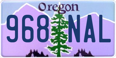 OR license plate 968NAL