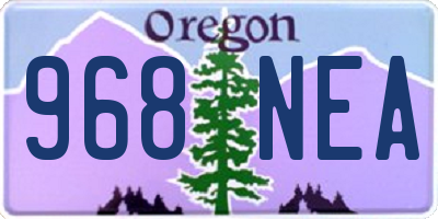 OR license plate 968NEA