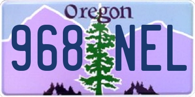 OR license plate 968NEL