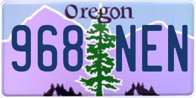 OR license plate 968NEN