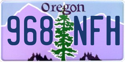 OR license plate 968NFH