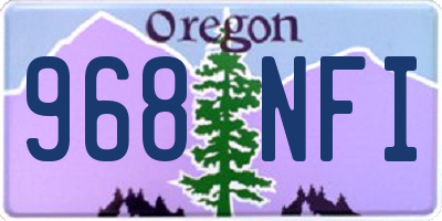 OR license plate 968NFI