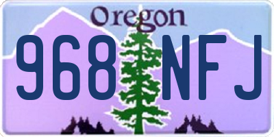 OR license plate 968NFJ