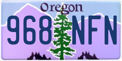 OR license plate 968NFN