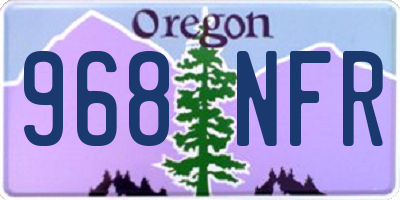 OR license plate 968NFR