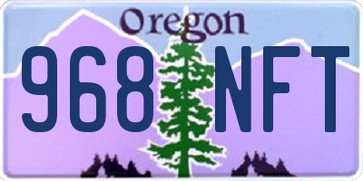 OR license plate 968NFT