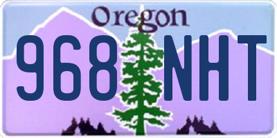 OR license plate 968NHT
