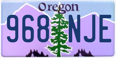 OR license plate 968NJE