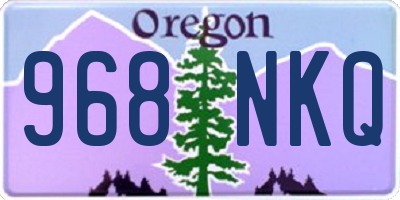 OR license plate 968NKQ