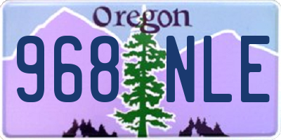 OR license plate 968NLE