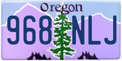 OR license plate 968NLJ