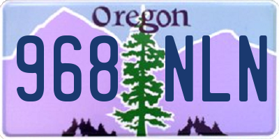 OR license plate 968NLN