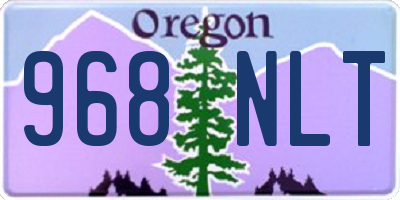OR license plate 968NLT
