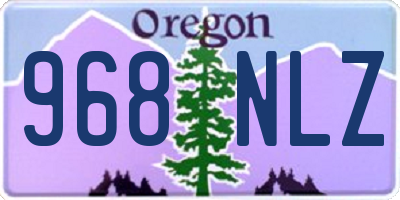 OR license plate 968NLZ