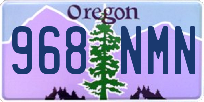 OR license plate 968NMN