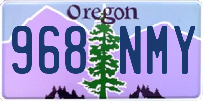 OR license plate 968NMY