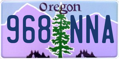 OR license plate 968NNA