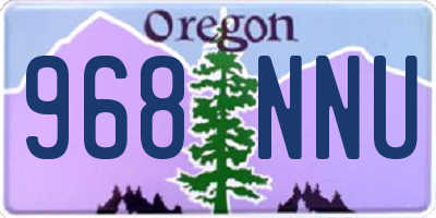 OR license plate 968NNU
