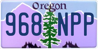 OR license plate 968NPP