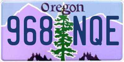 OR license plate 968NQE