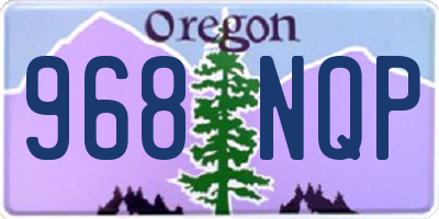 OR license plate 968NQP