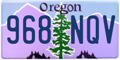 OR license plate 968NQV