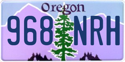 OR license plate 968NRH