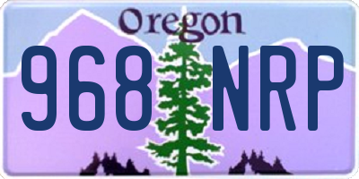 OR license plate 968NRP