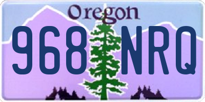 OR license plate 968NRQ